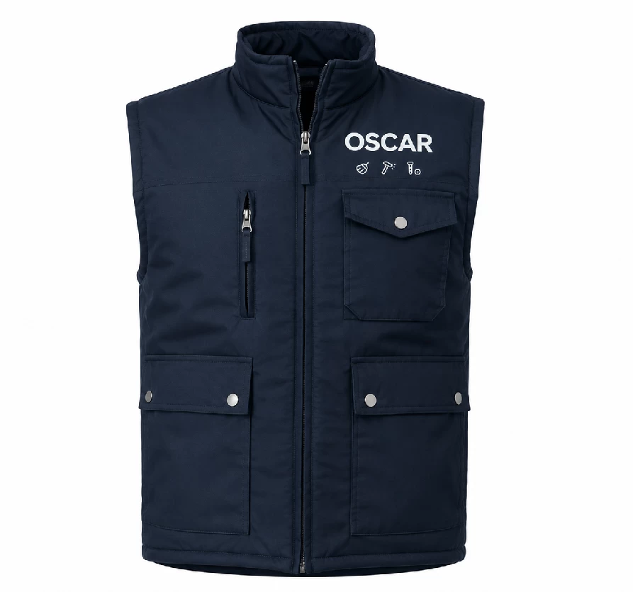 OSCAR Pro Utility Work Vest – Navy Blue