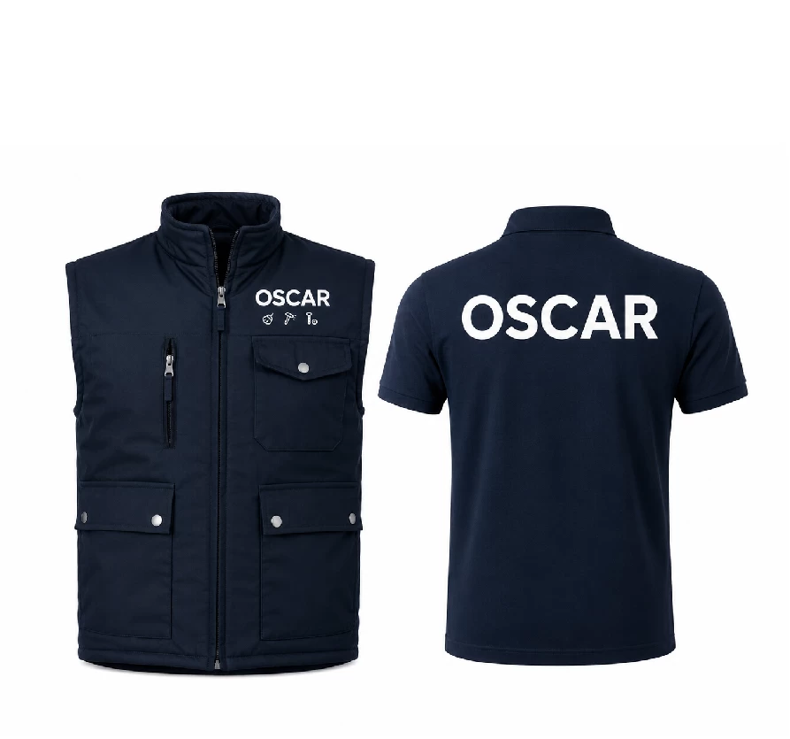 OSCAR Professional Workwear Kit – Polo Shirt & Utility Work Vest